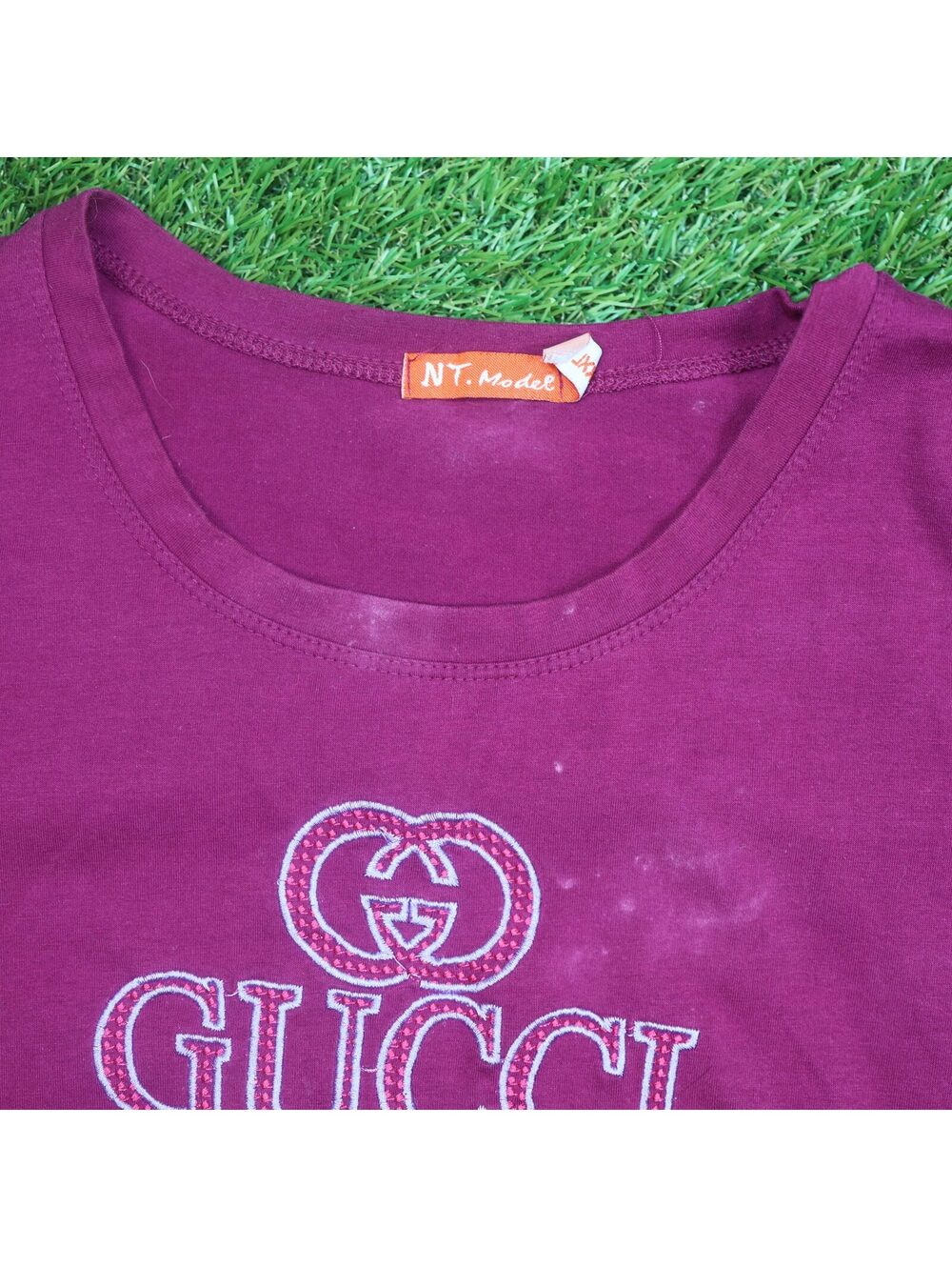 Purple Rhinestone Graphic T-Shirt - Picture 2 of 4